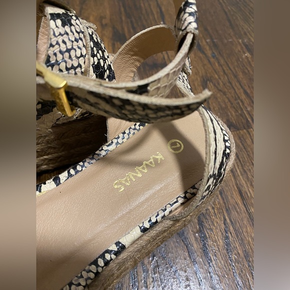 Kaanas snakeskin platform wedges - Picture 3 of 4